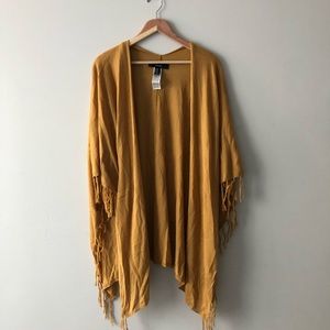 Mustard yellow, kimono/shawl
